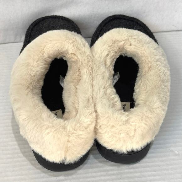 Dearfoams Women's Slippers Size 9-10 Wool Blend Memory Foam Indoor Outdoor - Picture 4 of 6